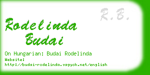 rodelinda budai business card